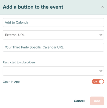 Add to Calendar Button