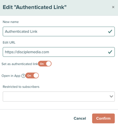 Authenticated Links 4