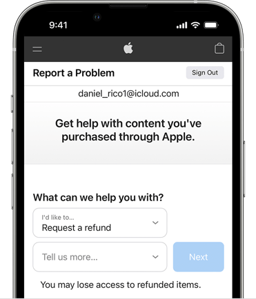 Refund Apple Article